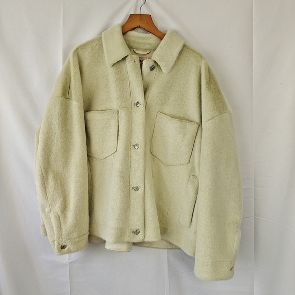 We The Free Cozy Opal Swing Button Up Faux Fur Jacket Size Small Women's - Picture 6 of 16